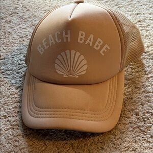 Beach Babe Tan Trucker Hat